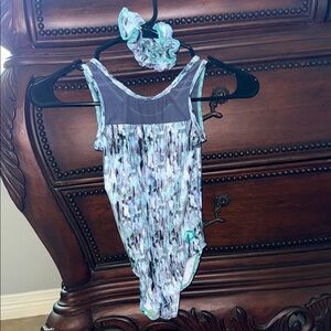 Plum Leotard with mesh Child Medium